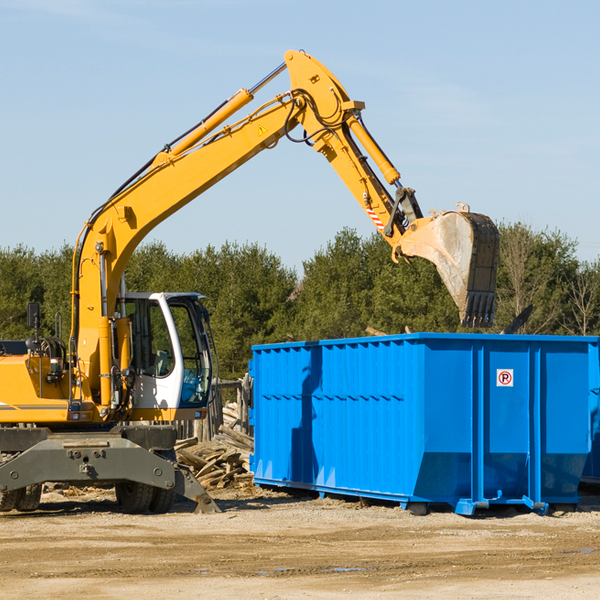 is there a minimum or maximum amount of waste i can put in a residential dumpster in Winigan